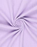 Hydrofiel Katoen Linnenstructuur Licht Paars, Nieuw, Paars