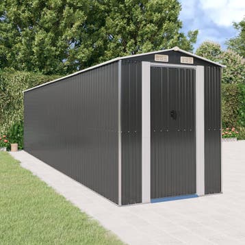 vidaXL Tuinschuur 192x772x223 cm gegalvaniseerd staal, Tuin en Terras, Verzenden, Nieuw