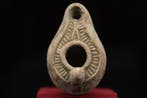 Byzantijns Terracotta olielamp - 8 cm (Zonder minimumprijs)