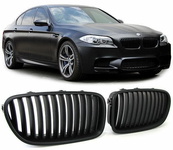 Mat Zwarte Nieren (Grillen) BMW 5 Serie F10 F11 B0287, Auto-onderdelen, Carrosserie en Plaatwerk, Nieuw, BMW, Voor, Links, Rechts