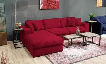 Loungebank Berlicum - loungebanken - Rood, Nieuw, 150 cm of meer, Stof, 250 tot 300 cm