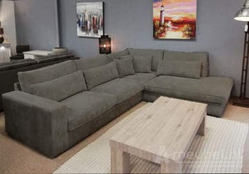 Hoekbank Terheijden - hoekbanken - Grijs, Nieuw, 150 cm of meer, Stof, 250 tot 300 cm