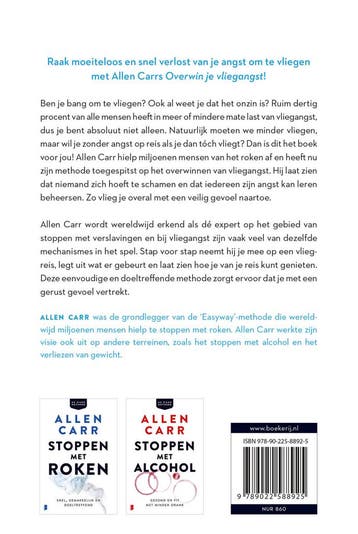 Overwin je vliegangst 9789022588925 Allen Carr, Boeken, Verzenden, Gelezen, Allen Carr