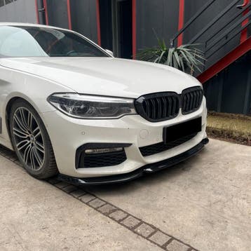 Voorspoiler voor BMW 5 Serie G30/G31 2017-2020 | glans zwart