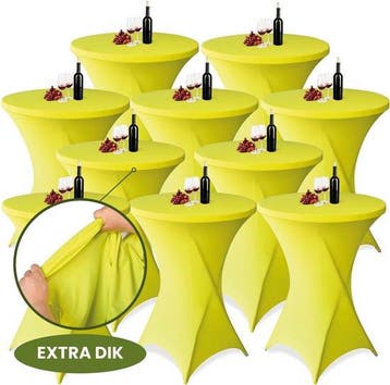 Statafelrok Geel x 10 – 80-85 x 110 cm met Opbergtas – Stat, Verzenden, Nieuw