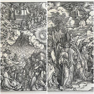 Albrecht Dürer (1471-1528), after - 2x Woodcut - Apocalypsis