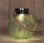 Solar lantern windlicht glas annas collection 14,5x16 cm, Ophalen of Verzenden, Nieuw