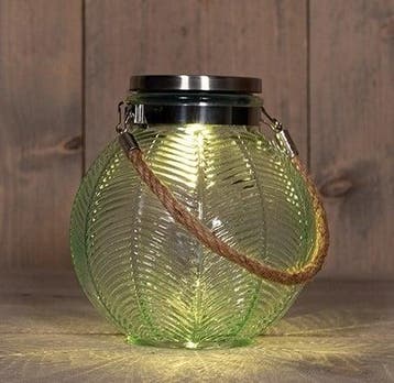 Solar lantern windlicht glas annas collection 14,5x16 cm, Ophalen of Verzenden, Nieuw