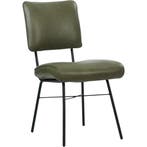 Leren eetkamerstoel Solid - Granada Moss (olijf/groen) -, Huis en Inrichting, Stoelen, Ophalen of Verzenden, Nieuw, Overige kleuren