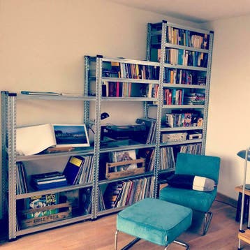 Wandkast van metaal | Zelf samen te stellen, Huis en Inrichting, Kasten | Wandmeubels, Ophalen of Verzenden, Nieuw, Metaal, Met plank(en)