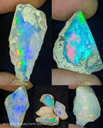56,20 ct - 4x grote natuurlijke kostbare ruwe Ethiopische