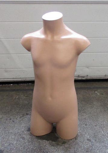 Paspop, Etalagepop Kind, B35 x D17 x H60cm, huidkleur, Gebruikt