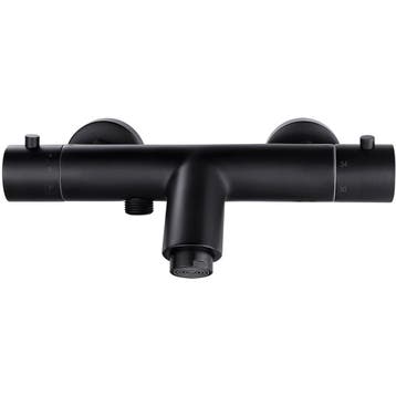 Xellanz Rio Thermostatische Badmengkraan - 15cm - Mat Zwart, Ophalen of Verzenden, Nieuw