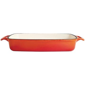 Ovenschaal rechthoekig gietijzer oranje 2,8L |, Verzenden, Nieuw in verpakking