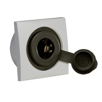 Batsystem 12 Volt inbouw stopcontact diameter 54mm-Wit, Ophalen of Verzenden, Nieuw