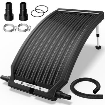 Zwembadverwarming Zonnepaneel Antraciet 112x55x14cm, Tuin en Terras, Zwembaden, Verzenden, Nieuw