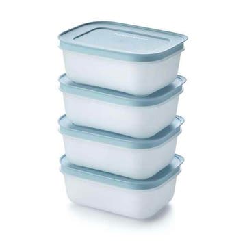 Tupperware Diepvriesdoosjes 450 ml Blauw, Ophalen of Verzenden, Nieuw