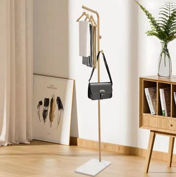 L-Vormige Vrijstaande Kapstok –Stevige Basis en Grote Capaci, Huis en Inrichting, Woonaccessoires | Kapstokken, Verzenden, Nieuw