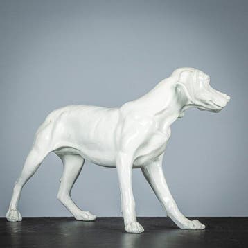 sculptuur, Fraaie Dalmatiër - 230 mm - Hars - 2022, Antiek en Kunst