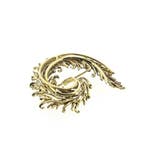 Vintage gouden abstracte broche, Ophalen of Verzenden, Gebruikt, Overige kleuren, Goud