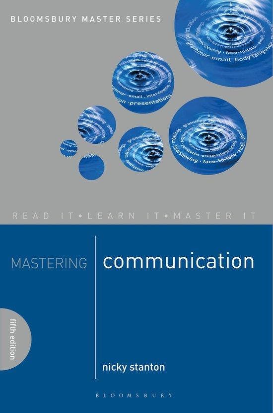 Mastering Communication 9780230216921 Nicki Stanton, Boeken, Taal | Engels, Gelezen, Verzenden