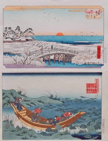 Utagawa Hiroshige & Katsushika Hokusai – Two Japanese