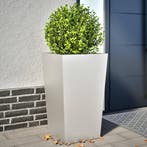 vidaXL Plantenbakken 2 st 45x45x75 cm roestvrij staal, Tuin en Terras, Bloembakken en Plantenbakken, Verzenden, Nieuw, Metaal
