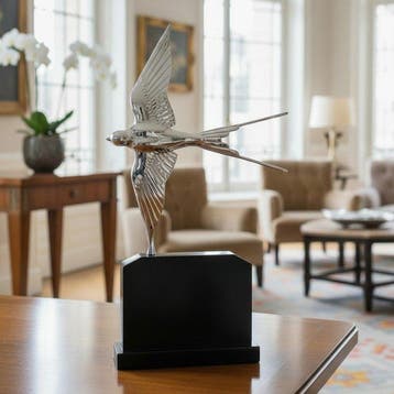Signed - sculptuur, Swallow in Art Deco style - 48 cm -, Antiek en Kunst, Curiosa en Brocante
