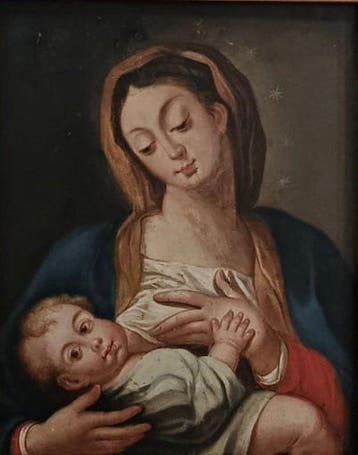 Escuela Barroco Italiana (XVIII) - Virgo Lactans, Antiek en Kunst