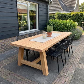 Maatwerk douglas tuintafels | Duurzaam en Robuust, Ophalen, Nieuw, Vierkant, Hout