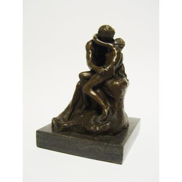 EEN BRONZEN BEELD VAN DE KUS (Beeldjes - Decoratie), Verzamelen, Verzenden, Nieuw