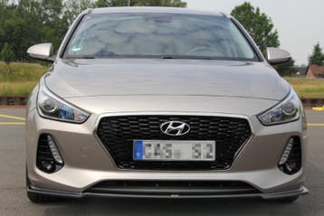 Voorspoiler Hyundai i30 MK3 Hatchback V.1 Glanzend Zwart, Ophalen of Verzenden, Nieuw