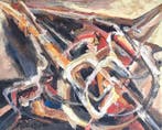 Jacques Démoulin (1905-1991) - Mouvement et Énergie, Antiek en Kunst, Kunst | Schilderijen | Modern