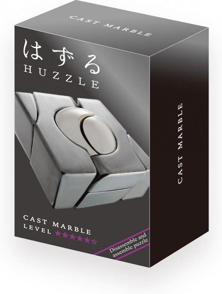 Huzzle Cast Puzzle - Marble (level 5) | Huzzle - Puzzels, Hobby en Vrije tijd, Denksport en Puzzels, Nieuw, Verzenden
