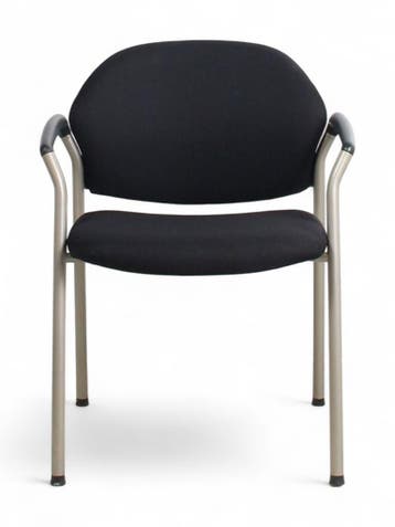 Ahrend 320 vergaderstoel, zwart-goud/alu, Huis en Inrichting, Stoelen, Ophalen of Verzenden, Nieuw, Zwart