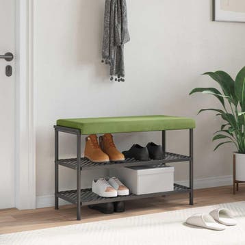 vidaXL Bankkussen fluweel Lichtgroen Diepte 35 cm, Verzenden, Nieuw, Groen