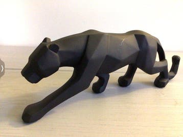 sculptuur, Sluipende Luipaard - 8 cm - Hars