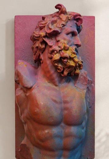 Buste, Clytius, Incandescence Nicolas Clairval - 24 cm -