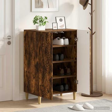 vidaXL Schoenenkast DELFT 59,5 x 39,5 x 90 cm Bewerkt hout, Verzenden, Nieuw