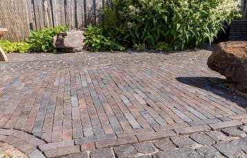 WF60 Ancona Antica gebakken waalformaat zwart-blauw-bruin..., Tuin en Terras, Ophalen of Verzenden, Nieuw, Keramiek, Klinkers