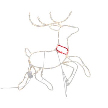Kerst vloerlamp hert 50cm incl. LED met timer IP44 - Pax, Verzenden, Nieuw