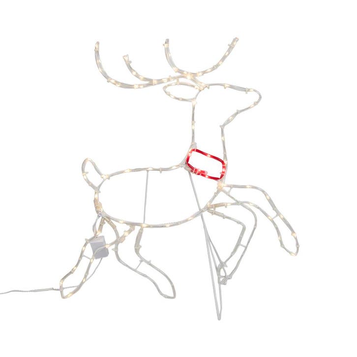 Kerst vloerlamp hert 50cm incl. LED met timer IP44 - Pax, Diversen, Kerst, Nieuw, Verzenden