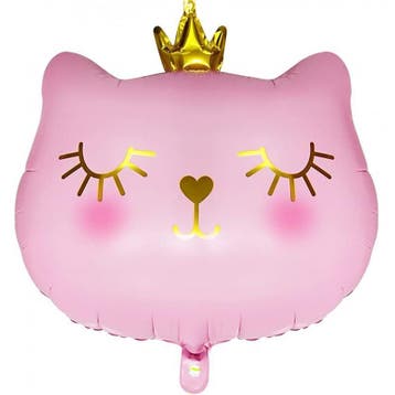 Folie ballon Cat Princess zwart, wit of roze, Dieren en Toebehoren, Verzenden, Nieuw