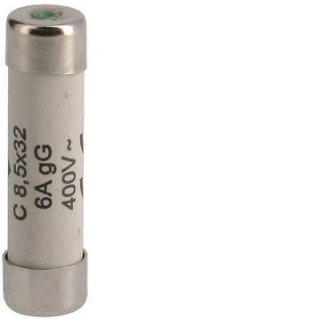 Hager Weber C-Type Cilindrische Zekering 6A 400V 8.5x32mm -, Verzenden, Nieuw, Overige typen