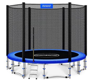Trampoline Blauw Ø427cm incl Veiligheidsnet & Ladder, Verzenden, Nieuw