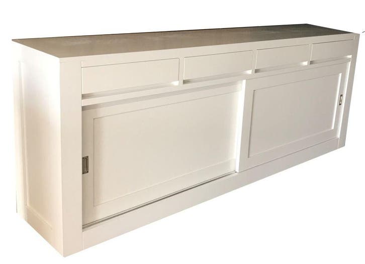 Dressoir-wit-Diemen-240cm, Huis en Inrichting, Kasten | Buffetkasten, Ophalen of Verzenden