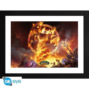 World of Warcraft Ragnaros Framed Print 30 x 40 cm, Ophalen of Verzenden, Nieuw