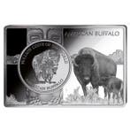 Tsjaad. 1 oz 1000 CFA Chad Buffalo Silver Coin-bar Set