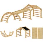 TRUUSK 9-in-1 Indoor Speelset - Klimrek, Helling, Glijbaan,, Verzenden, Nieuw