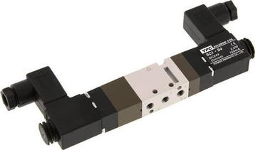 5/3 M5 Middenuitlaat Magneetventiel 12V DC 2-10bar/28-140psi, Verzenden, Nieuw